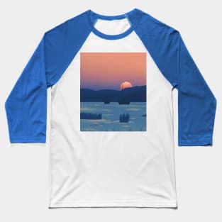 Vintage sunset Baseball T-Shirt